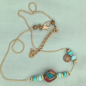 Boho Enameled Necklace